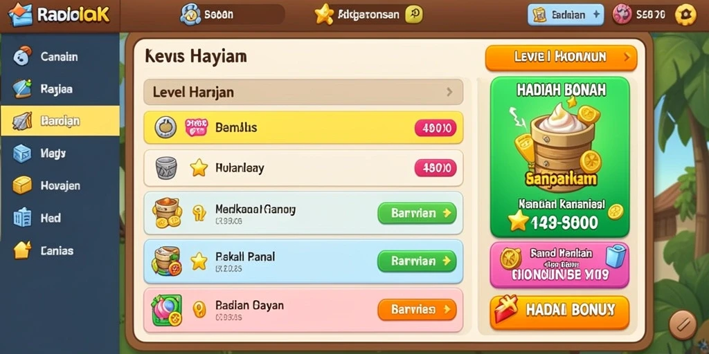 Pengalaman bermain yang mendebarkan dan menyenangkan.