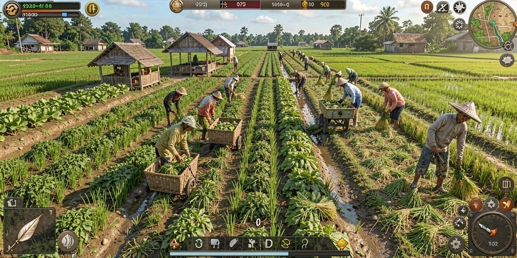 Interaksi sosial antara pemain dalam mode multiplayer.
